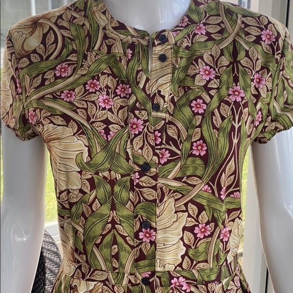 H&M - Short Sleeve Floral Dress - size small - Picture 2 of 8